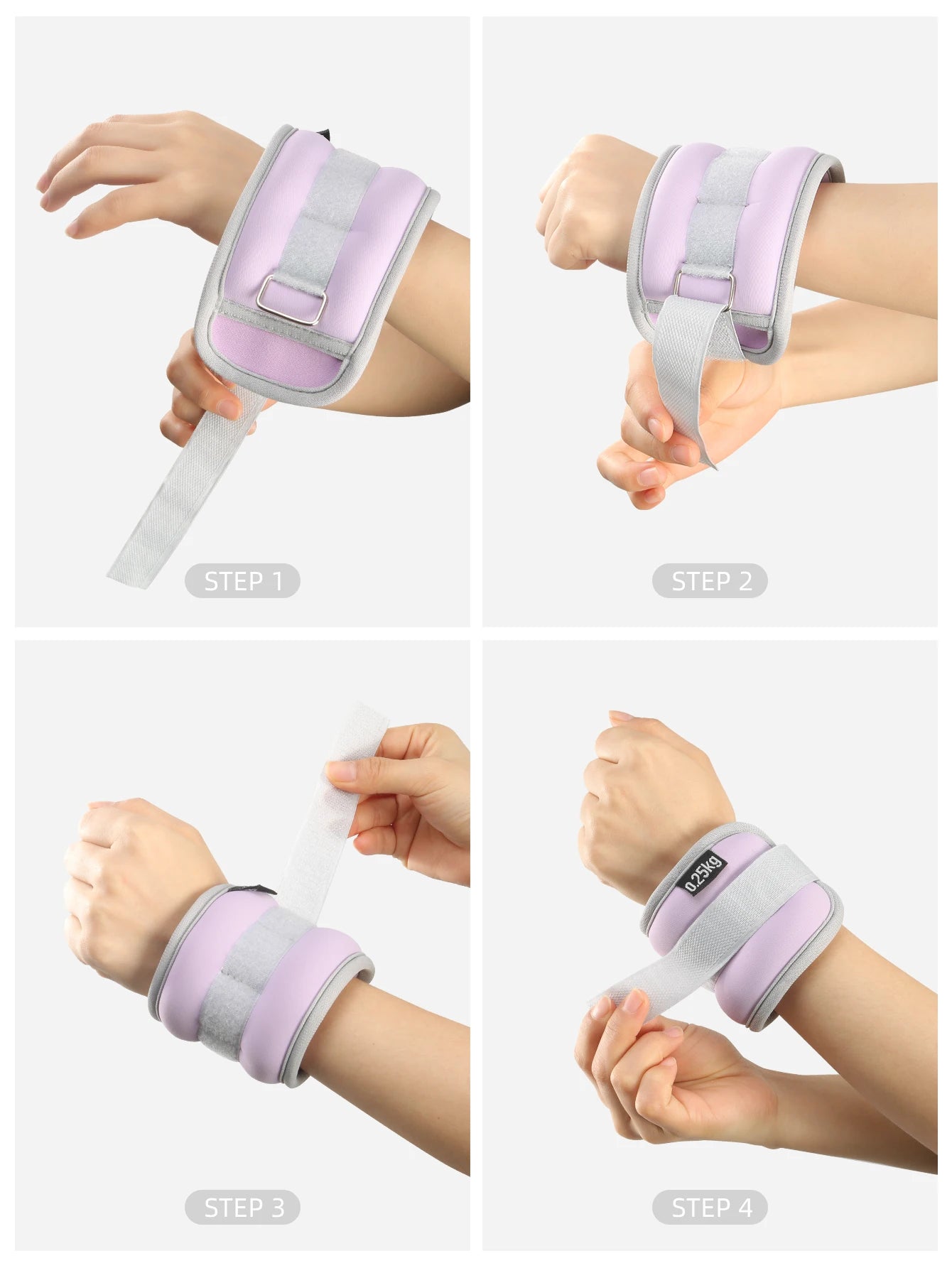 1pc Weighted Ankle Wrist Strap Ankle Weights Wrist Weights Iron Sand Filled Optimal Training Ideal Fitness Running