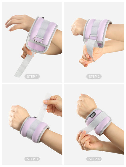 1pc Weighted Ankle Wrist Strap Ankle Weights Wrist Weights Iron Sand Filled Optimal Training Ideal Fitness Running