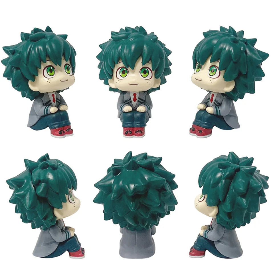 Chibi Super Cute Academy Izuku Midoriya / Katsuki Bakugo / Shoto Todoroki PVC Figurine, Collectible Toy Series Model