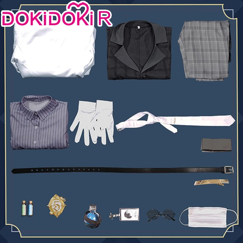 Gatto Embalmer Cosplay Costume Game Identity V【XS-2XL】DokiDoki-R Undertaker Aesop Carl Gatto Cosplay Men Costume Plus Size