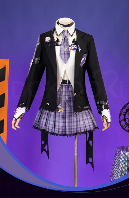 Fischl Cosplay Costume Game Genshin Impact DokiDoki-R Fischl School Uniform Cosplay Women Daily Costume