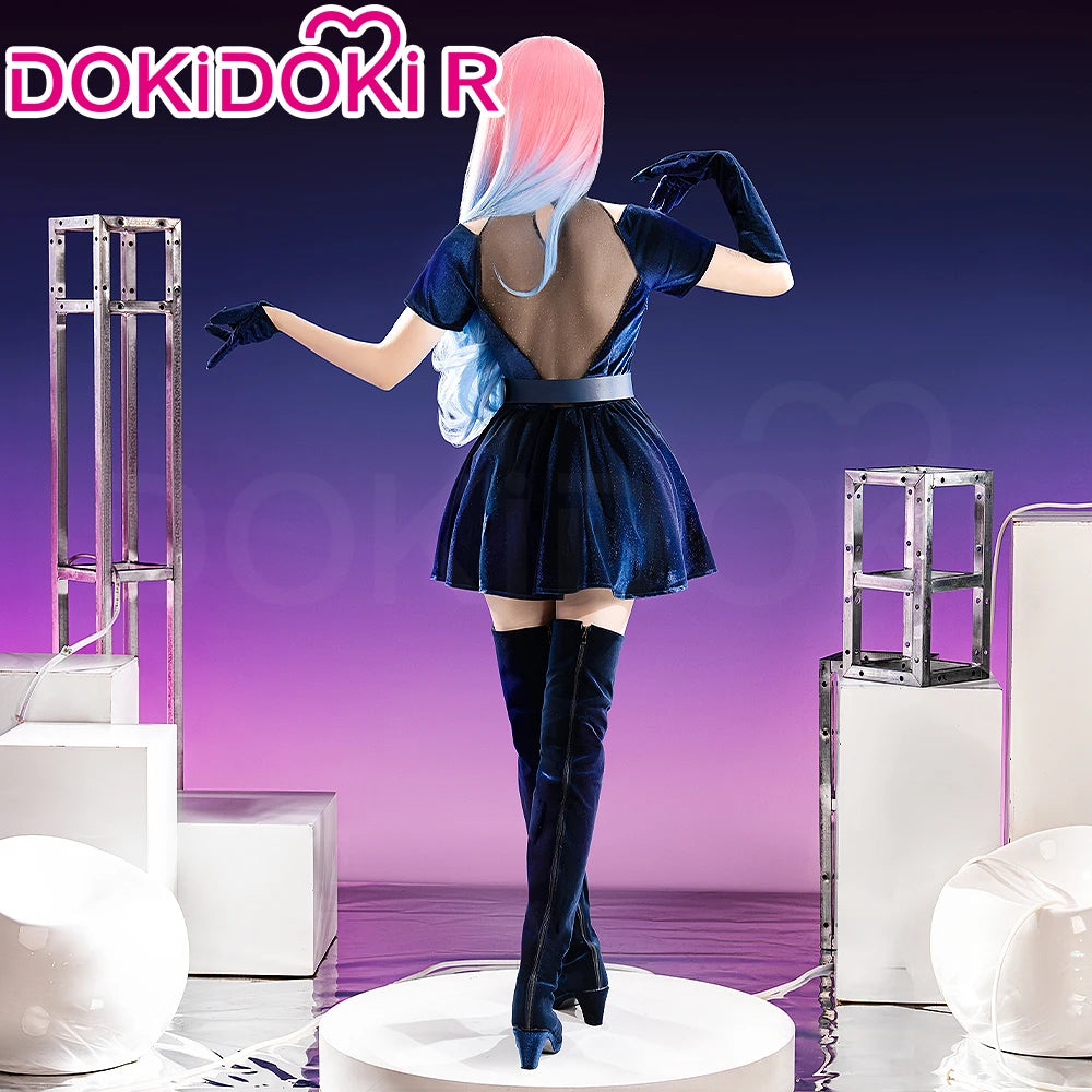 IN STOCK Mizi Cosplay Costume Anime Cosplay【S-3XL】Alien Stage DokiDoki-R Stage Costume Mizi Dress Cosplay Tattoo Plus Size