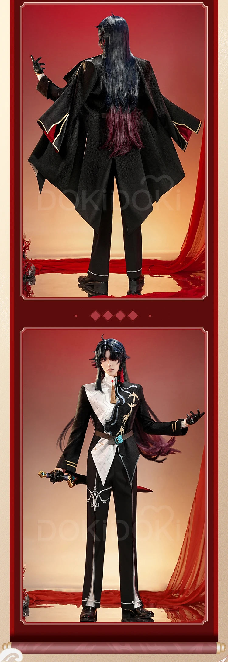 IN STOCK Jing Yuan Blade Doujin Cosplay Game Honkai: Star Rail DokiDoki-SR Men Antiquity Halloween Costume Jingyuan HSR