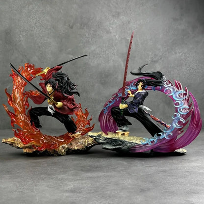 2025 Demon Slayer Anime Figures Tsugikuni Yoriichi Action Figure With Light Pvc Statue Figurine Model Doll Toys Christmas Gifts