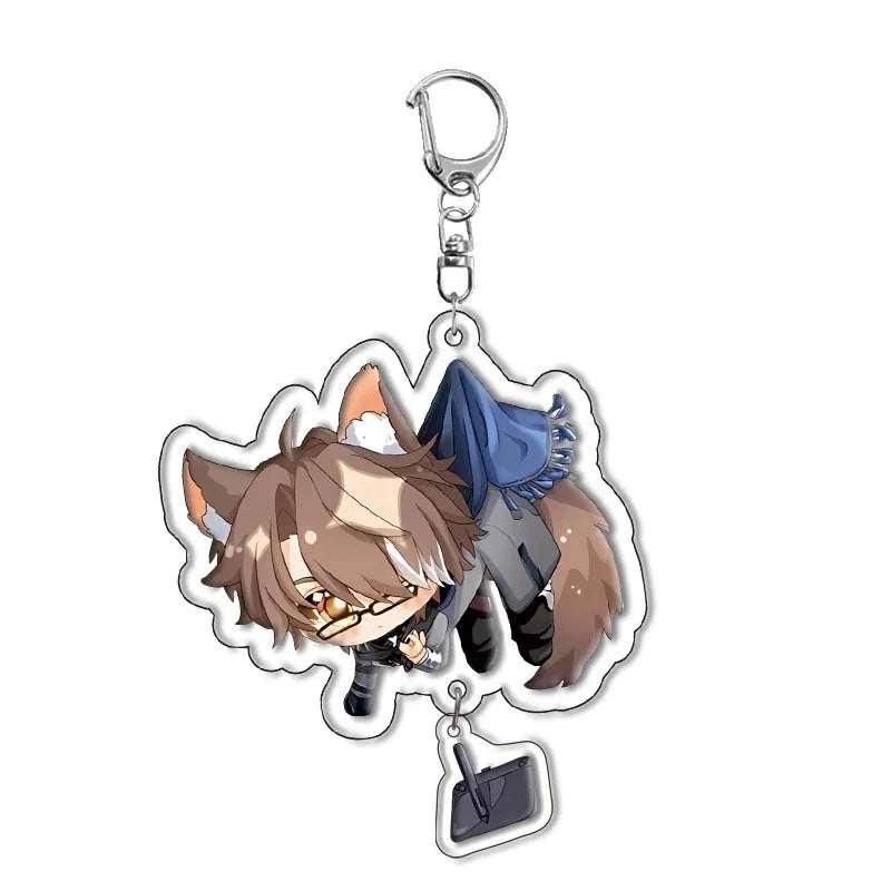 Honkai Star Rail Keychain Himeko March 7th Sampo Koski Blade Cosplay Dan Heng Silver Wolf Key Chain Astral Express Jing Yuan Boy