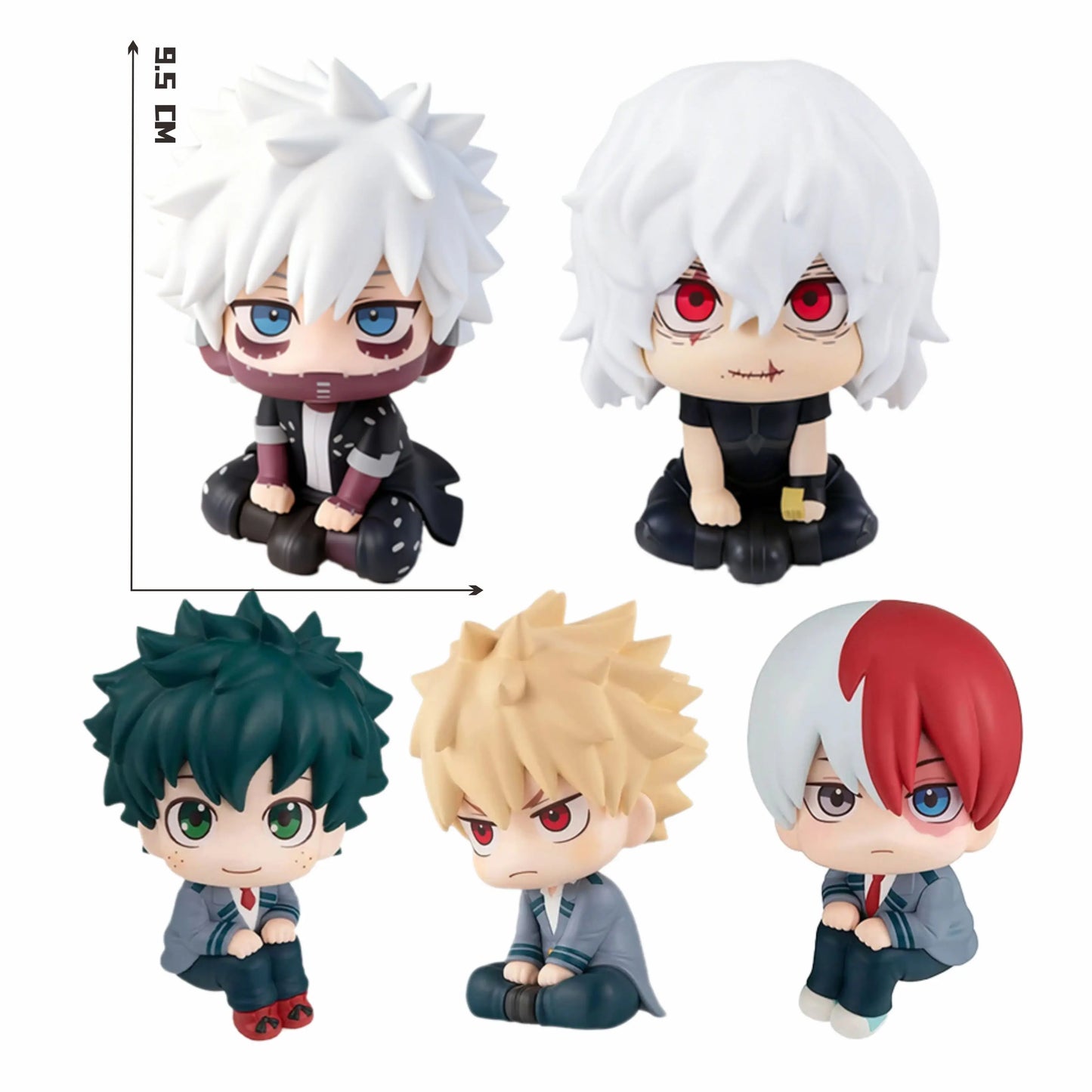 My Hero Academia Chibi PVC Figurines Tomura Shigaraki Izuku Midoriya Katsuki Bakugo Collectible Toy Model