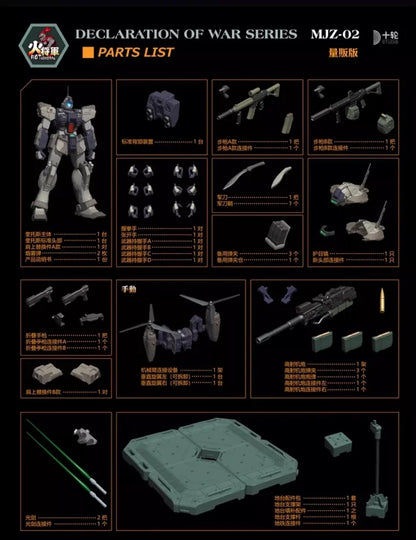 Bandai Fire General Kratos Mecha Model 1/100 ABS