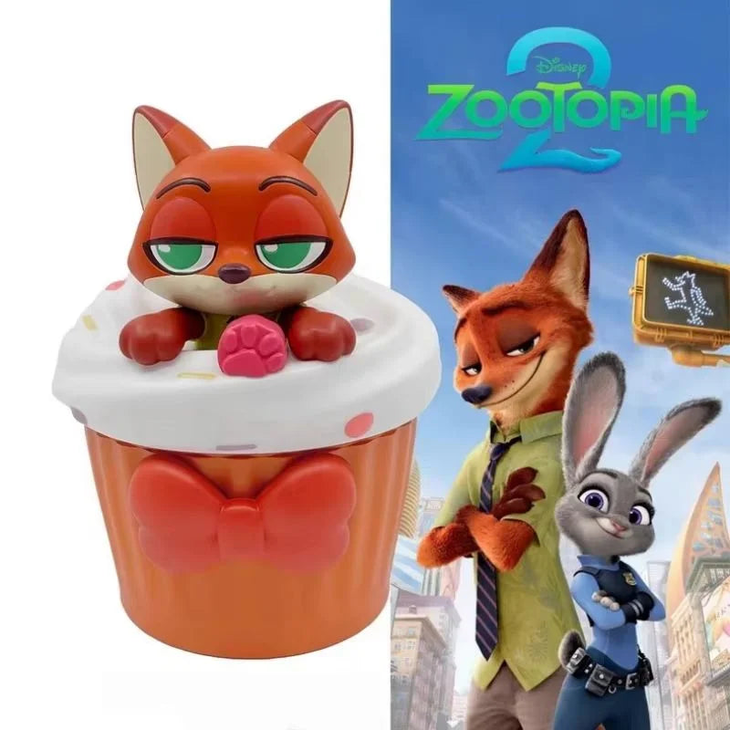 【HOT】Zootopia 2 Disney Movie Shaped Water Cup Nick Judy Cartoon Styled Cups With Crossbody Strap Kawaii Birthday Girl Boy Gifts