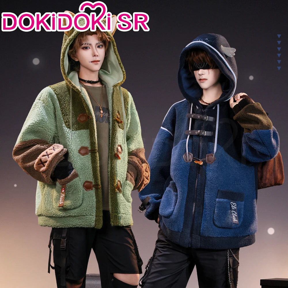 Naib Subedar Eli Clark Cosplay Costume Game Identity V DokiDoki-SR Men Daily Plush Warm Coat Naib Subedar Halloween Cosplay