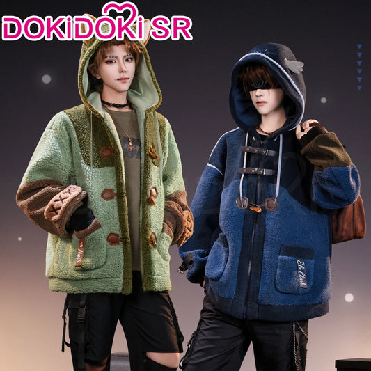 Naib Subedar Eli Clark Cosplay Costume Game Identity V DokiDoki-SR Men Daily Plush Warm Coat Naib Subedar Halloween Cosplay