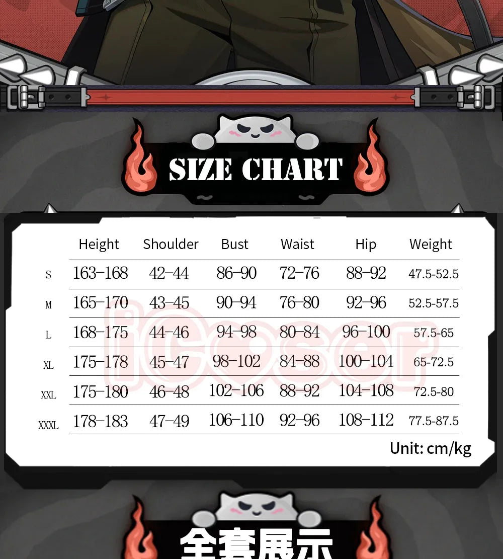 Zenless Zone Zero Komano Manato Cosplay Costume Wig Uniform Ears Spook Shack Halloween Party for Women Men Girls Role Play Props