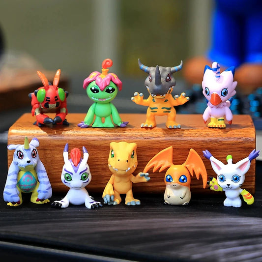 Hot 9Pcs/set Digimon Digimon Adventure Anime Figure Model PVC Collection Ornaments Statue Dolls Birthday Toy Gifts Gifts