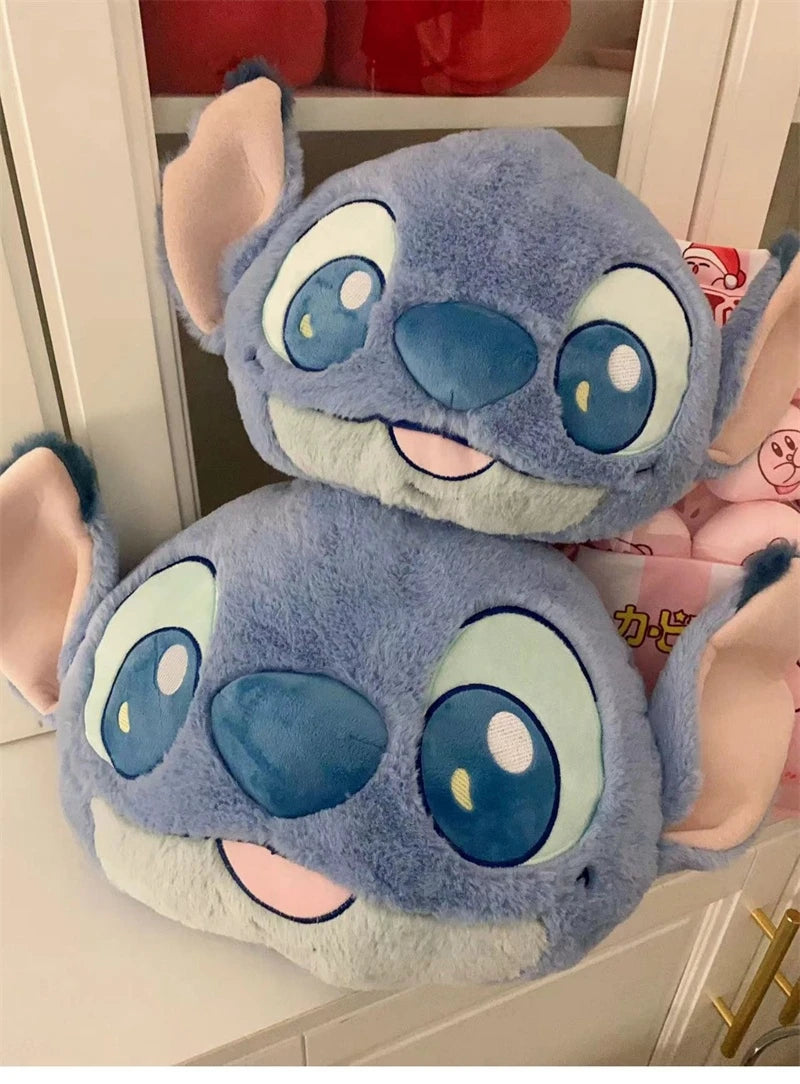 Comfortable Stitch Back Cushion Cuddly Throw Pillow Stuffed Anime Cushion Headrest Car Home Decor Sofa Bed Birthday Gifts