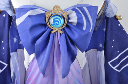 Genshin Impact Sangonomiya Kokomi Cosplay Costume Set Polyester Nylon