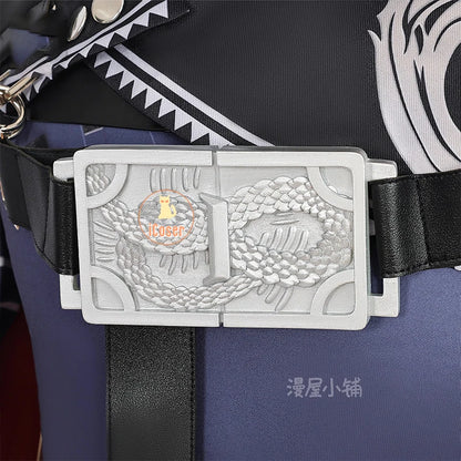 Arknights Zuo Le Cosplay Costume Wig Uniform Cloak Earrings Pythia Zuo Xuanliao Halloween Party Women Men Carnival Props iCoser