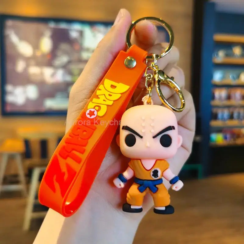 New Anime Dragon Ball Key Chain Z Super Saiyan Son Goku Bulma Broly Piccolo Majin Buu Series Bag Pendant Keyring Kids Toys Gifts
