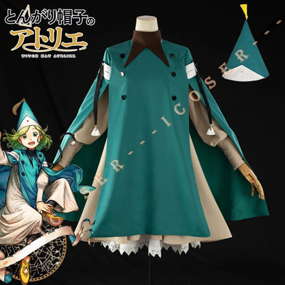 Anime Witch Hat Atelier	Coco Richeh Cosplay Costume Hat Tetia Qifrey's Atelier Apprentice Robes Halloween Party for Women Girls