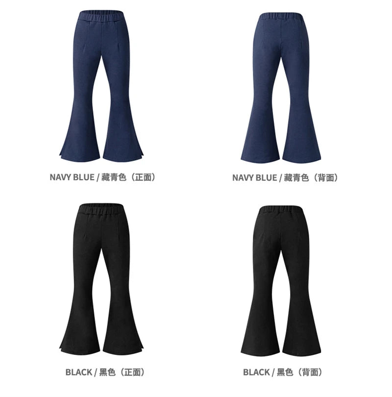 ZODF Women 2025 Autumn Sport Style Flared Pants Girls Female Mousse Muscle Sole Slimming Micro Yoga Trousers HY1095