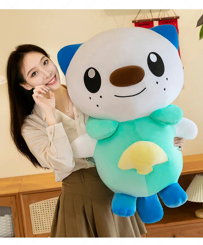 35/80cm Oshawott Pokemon Plush Toys Large Anime Doll Cute Pillow Cartoon Samurot Pokémon Plushie Stuffed Gift for Kids Christmas