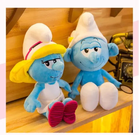 New 40cm Cartoon Character Creative Smurf Cute Plush Toy Kawaii Doll Children’s Soothing Toy Birthday Gift Christmas Gift