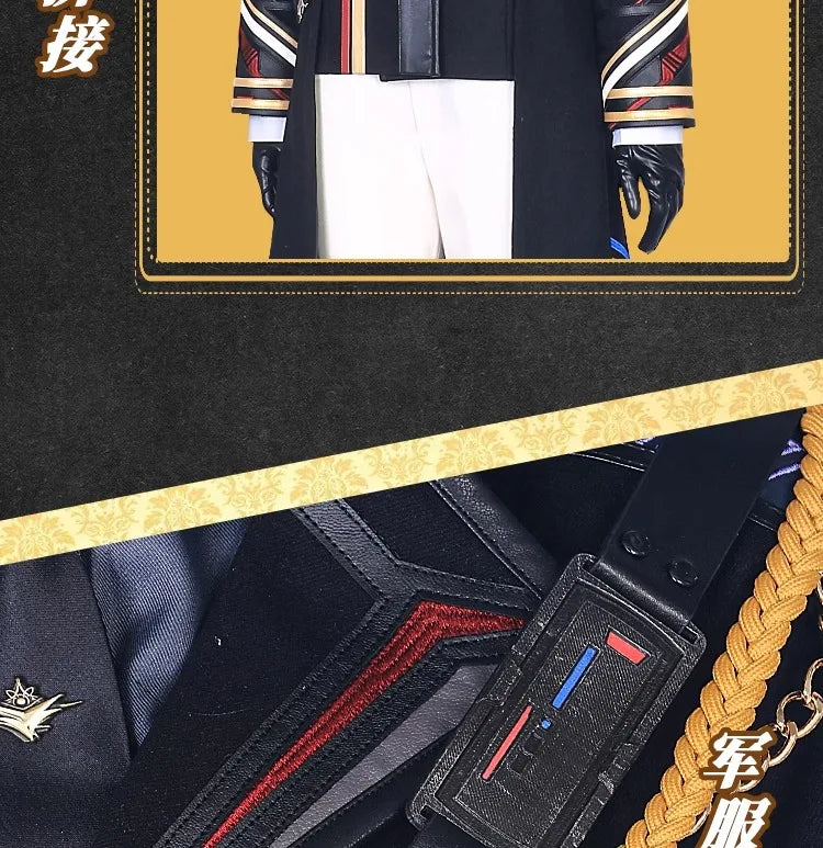 Love and Deepspace Heroines Cosplay Costume Wig Farspace Colonel Female Uniform Cap Caleb Halloween Party Women Carnival Outfit