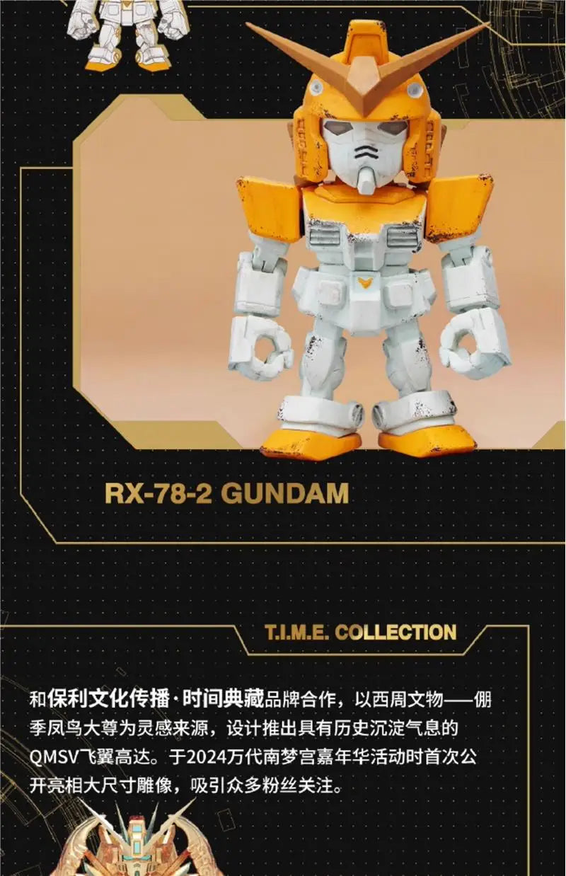 Original Bandai Gundam Blind Box QMSV 5TH Anniversary Special Toy Mystery Box RX-78-2 ZAKU FREEDOM XXXG-00W0 Action Figure Gift