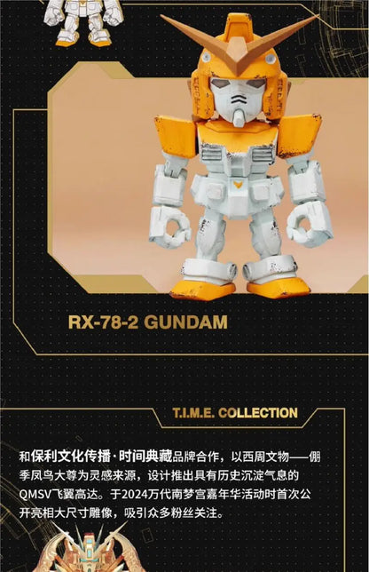 Original Bandai Gundam Blind Box QMSV 5TH Anniversary Special Toy Mystery Box RX-78-2 ZAKU FREEDOM XXXG-00W0 Action Figure Gift