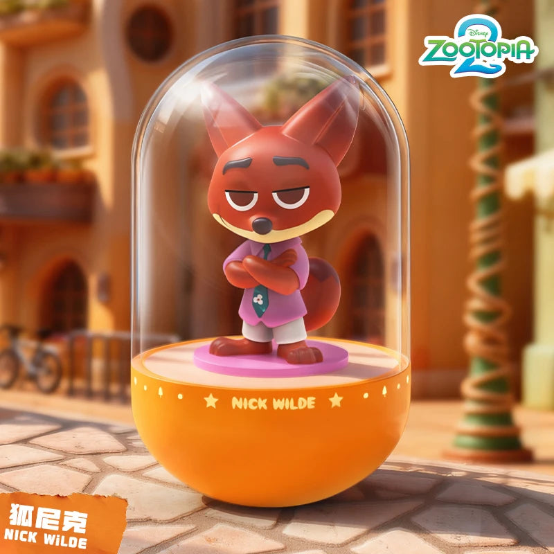 52TOYS Zootopia Nick Judy Night Light 9cm PVC Model