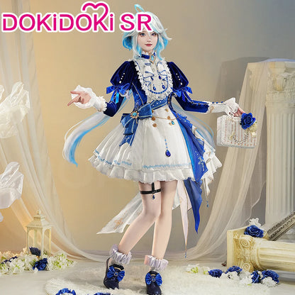 IN STOCK Focalors Furina Doujin Cosplay Costume Game Genshin Impact DokiDoki-SR Fontaine Hydro Focalors Women Waltz Dress Lolita