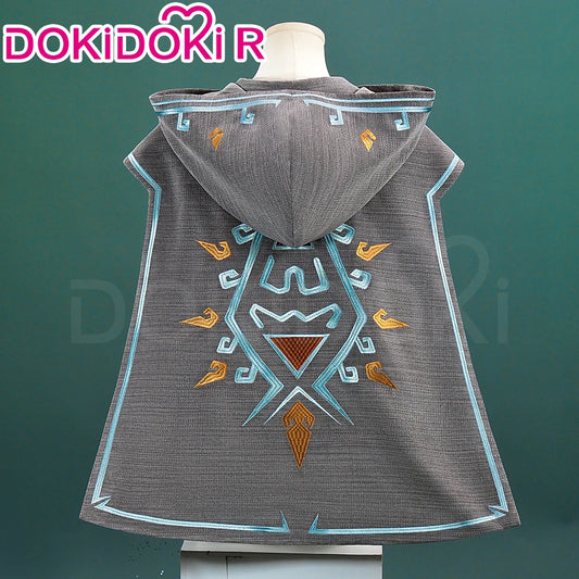 IN STOCK Linkk Cloak Cosplay Game Cosplay Costume【S-3XL】DokiDoki-R Cloak Linkk Cosplay Plus Size Grey Cape Halloween Cloak