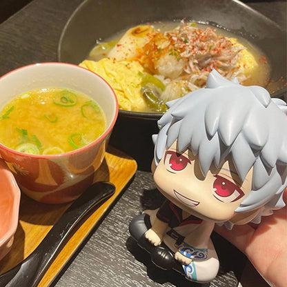 10cm Gintama Anime Figure Look Up Sakata Gintoki Action Figure Q Version Hijikata Toushirou Figurine PVC Collection Model Toys