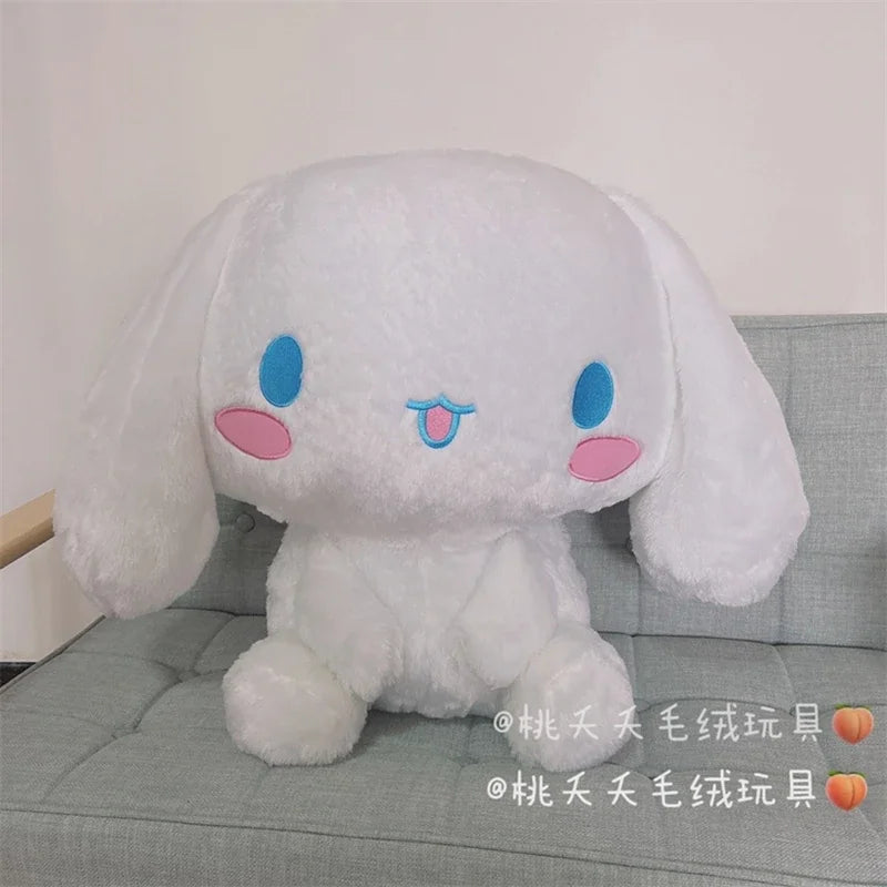 Lovely Cinnamoroll Plush Toy Cartoon Stuffed Anime White Dog Plushies Cuddly Doll Throw Pillow Birthday Gifts Girl