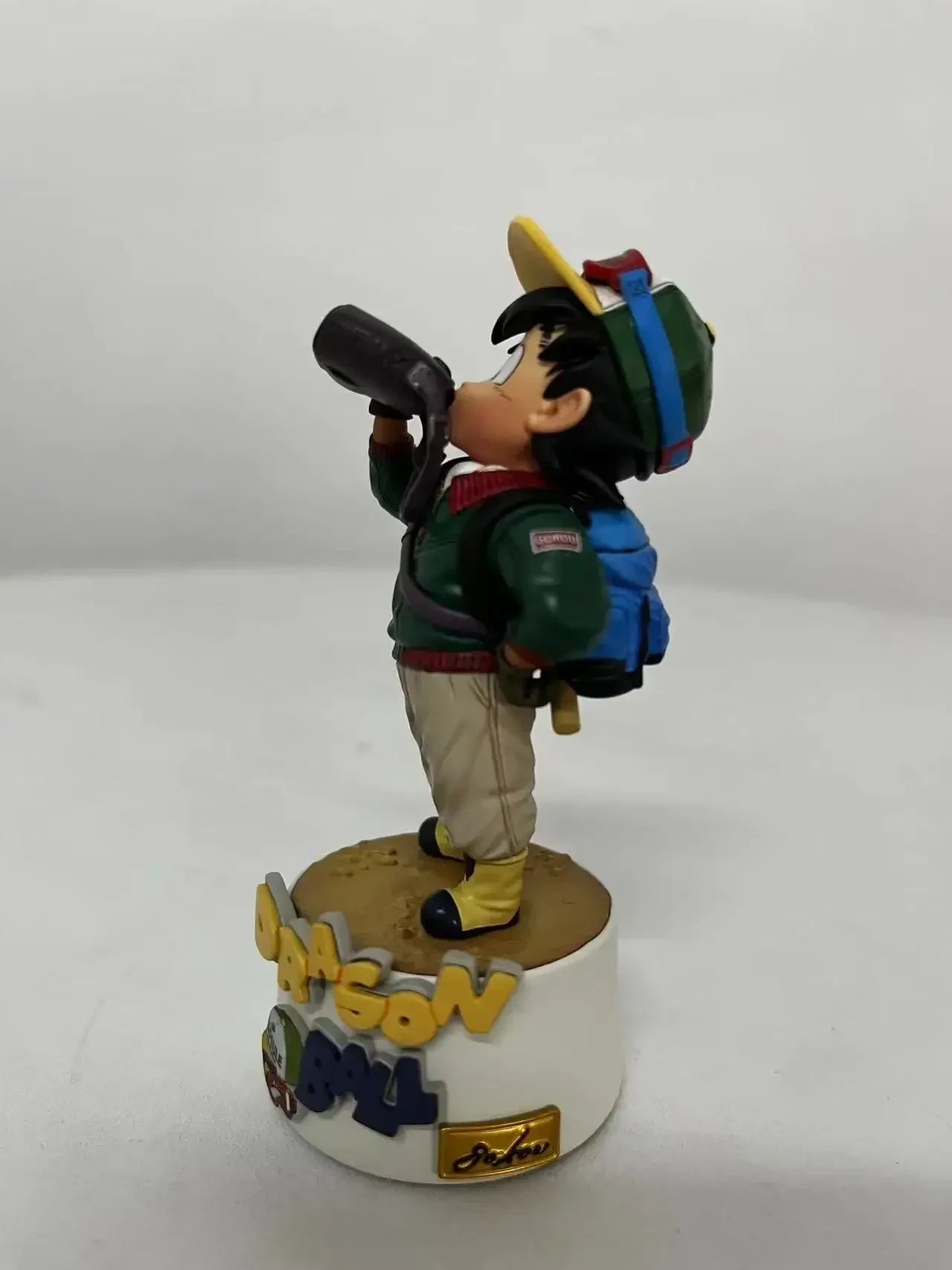10cm Dragon Ball Cartoon Character Drinking Water Little Goku PVC Action Figure Model Statue Collection Decoration Toys Gift