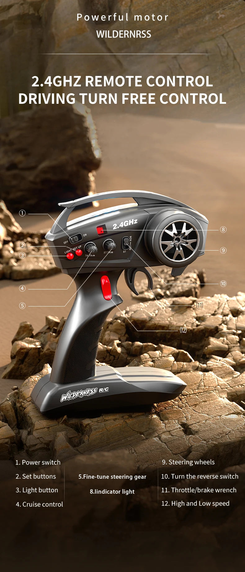 1/10 RC Car HB RTR R1011 Remote Control Vehicle 2.4G Full Proportional Rock Crawler LED Light 4WD Off-Road Climbing Truck Toys