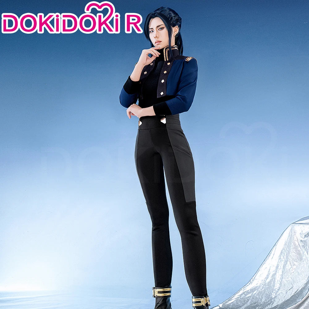 IN STOCK Caitlyn Cosplay Costume Anime Cosplay【S-3XL】DokiDoki-R Women Uniform Caitlyn Halloween Costume Plus Size