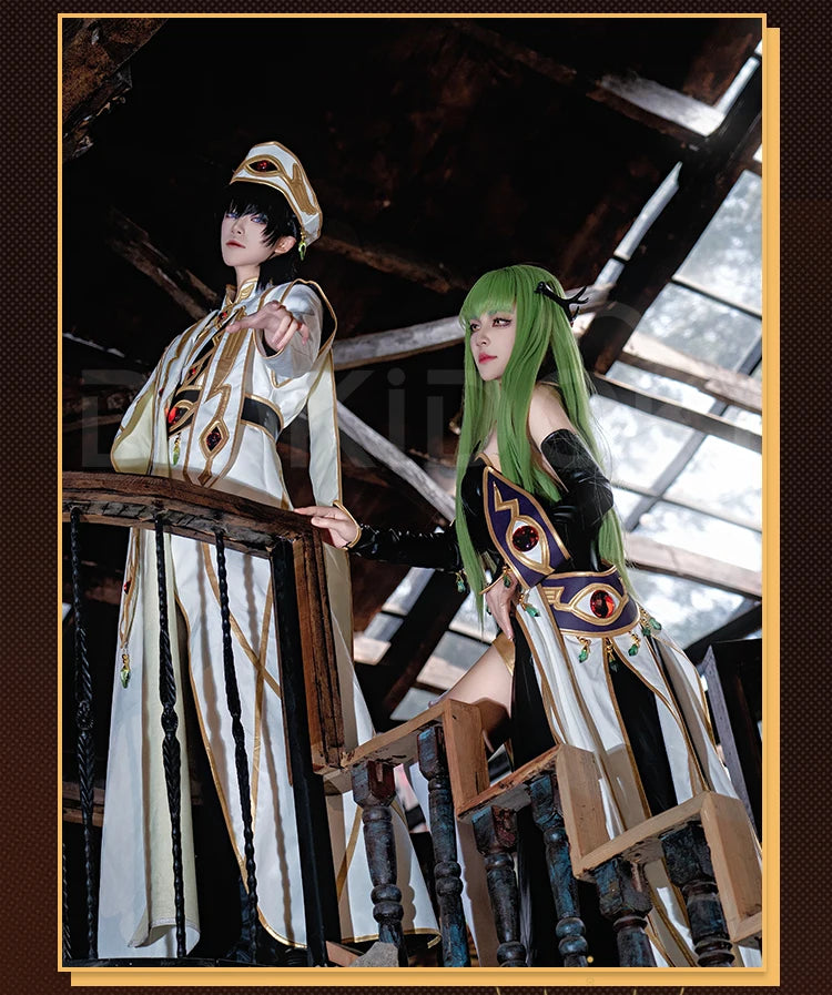 Lelouchh Lamperougee C Cosplay Anime Cosplay【XS-2XL】DokiDoki-R Halloween Men Emperor Women Queen Lelouchh Plus Size