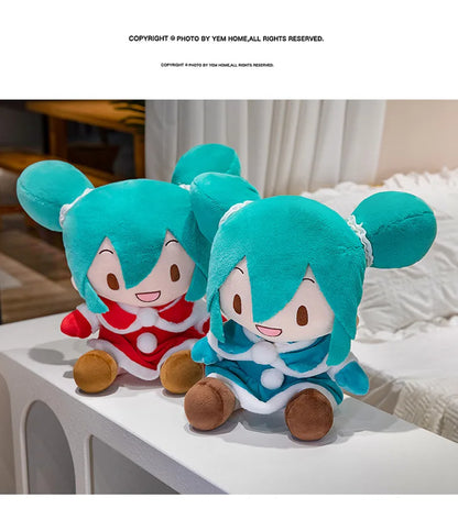 Lovely Hatsune Miku Fufu Plush Toys Preciality Classic Deep Sea Collection SEGA Hatsune Miku Stuffed Doll  Kids Xmas Gifts