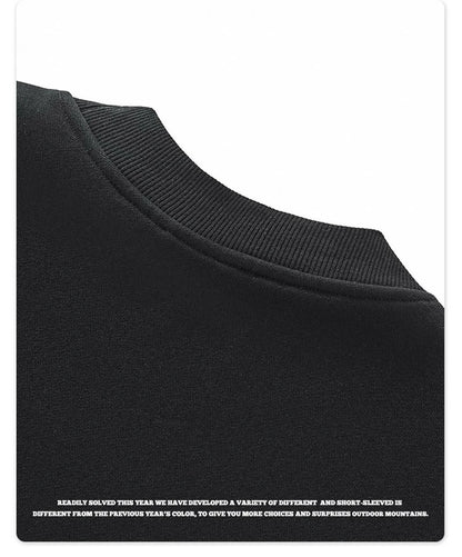 ZODF Fashion Men Winter Side Split Fleece Sweatshirt Winter Unisex Oversized 350gsm O Neck Warm Pullovers Brand Clothing HY0058