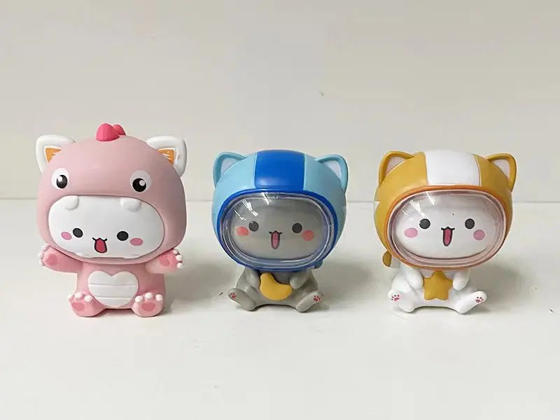 Peach Cat V2 Blind Box Cartoon Anime Figure Doll Trendy Toy Cute Pvc Desktop Room Ornament Decoration Collect Gift Mystery Box