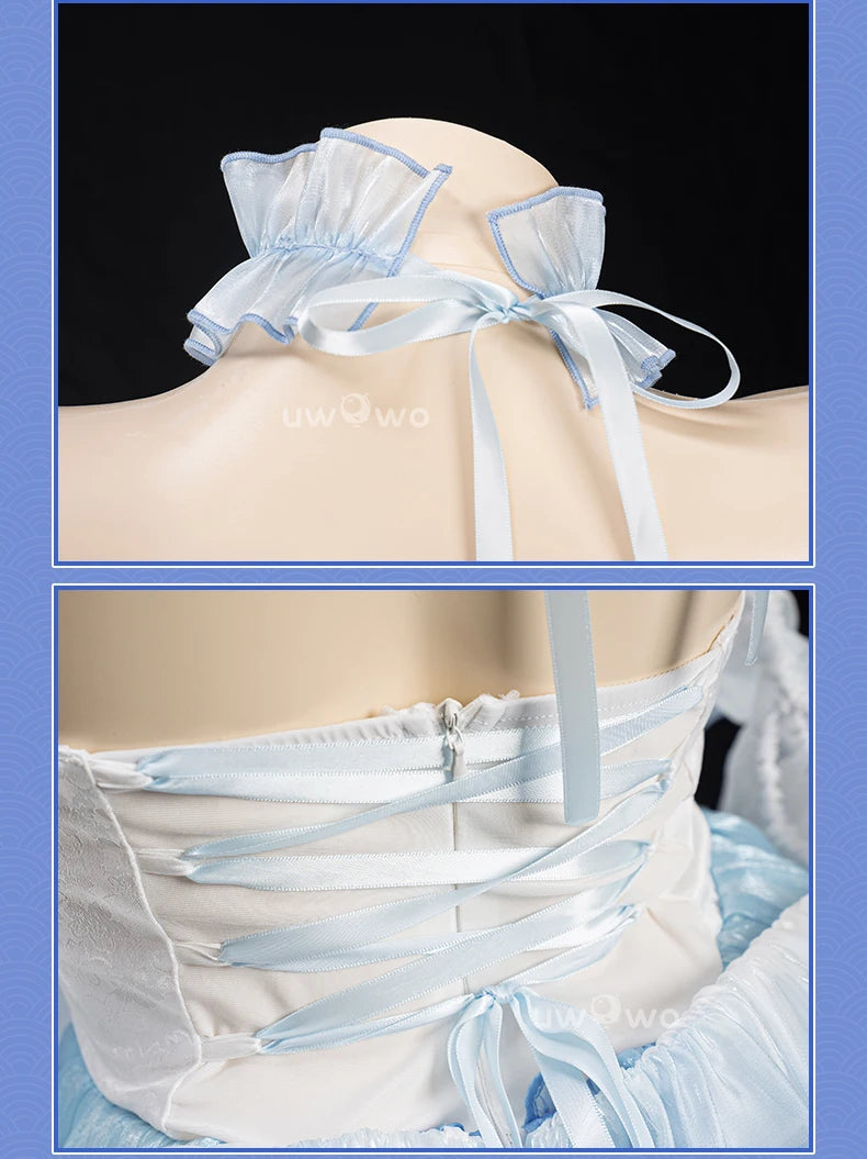 PRE SALE UWOWO Ayaka Cosplay Game Genshin Impact Fanart Ayaka Frost Waltz Cosplay Costume Halloween Costume