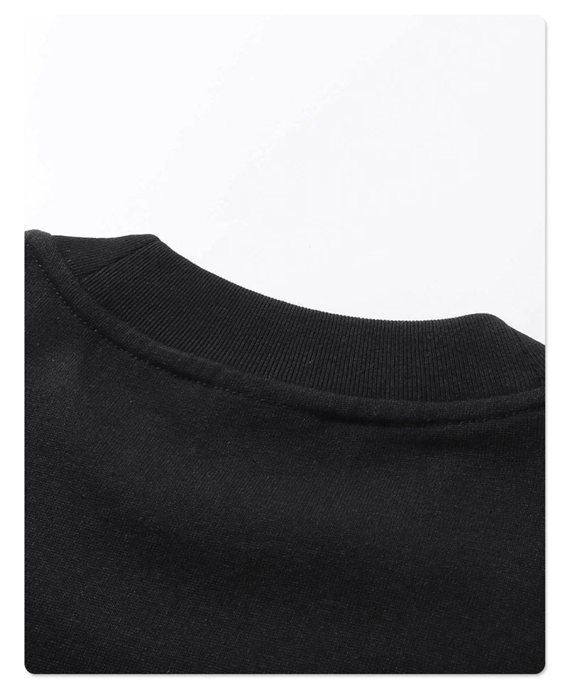 ZODF Trendy 2025 Summer Men’s 275gsm Cotton Seamless Oversized O-Neck Casual T-Shirt HY1030