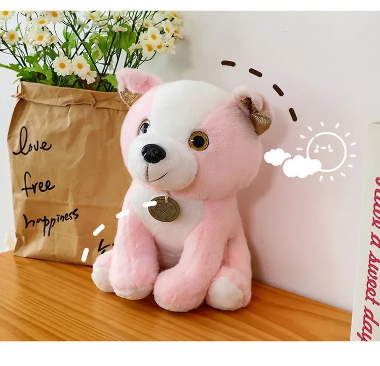 New 3 Colors 20-35cm Bulldog Plush Stuffed Puppy Doll Cute Puppy Plush Kawaii Animal Toy Children's Birthday Gift Doll Kids To