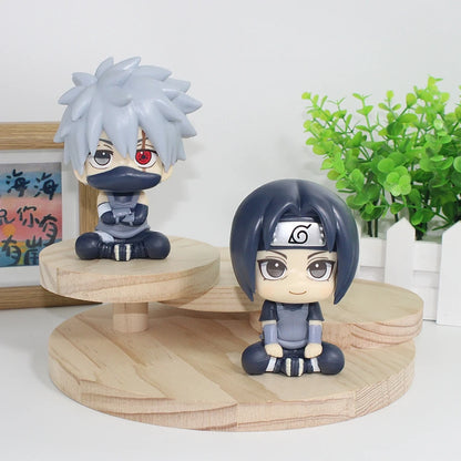 10cm Naruto Anime Figure Naruto Shippuuden Uchiha Itachi Action Figure Q Version Kakashi Figurine PVC Collection Model Doll Toys