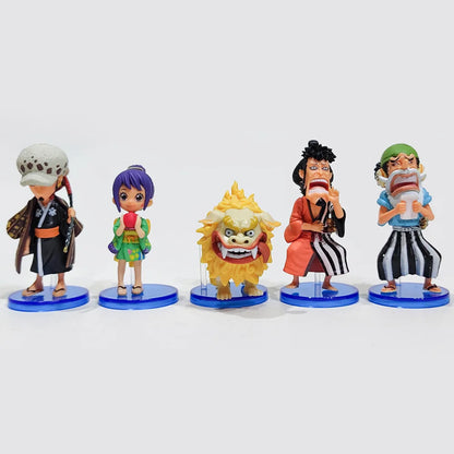Hot 10Pcs/set One Piece Anime Figure Luffy Sanji Nami Zoro Chopper Frank Robin PVC Action Figure Model Children Dolls Gift Toys