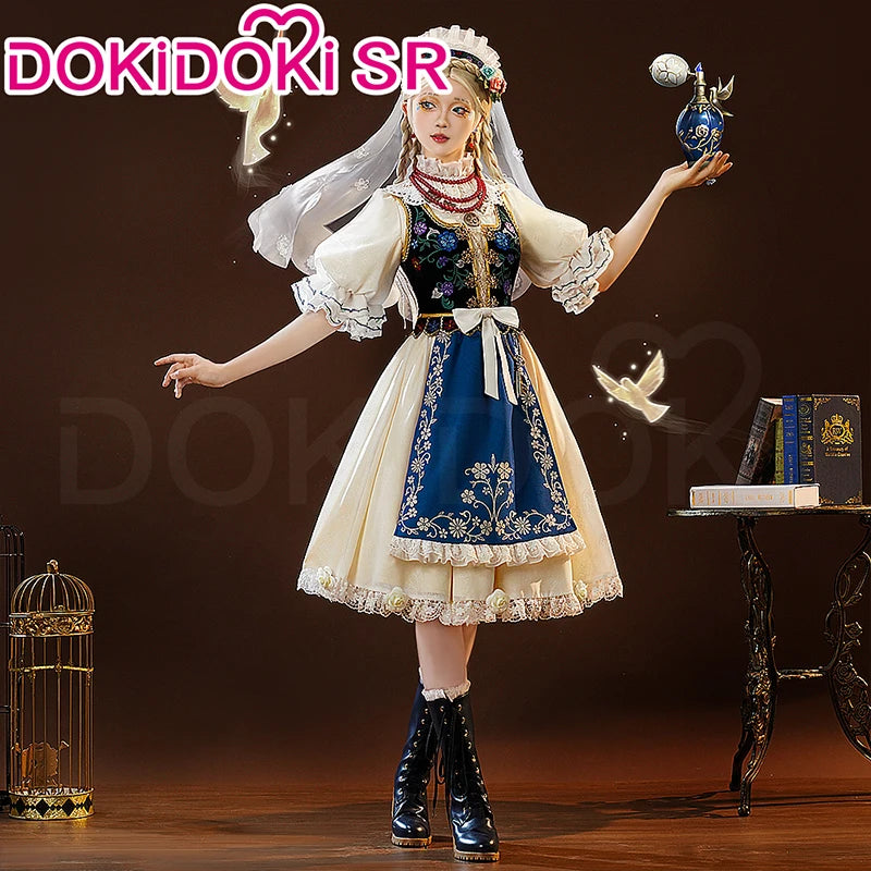 IN STOCK Perfumer Vera Nair Cosplay Costume Game Identity V DokiDoki-SR Women Halloween Costume Perfumer Judith the Dove