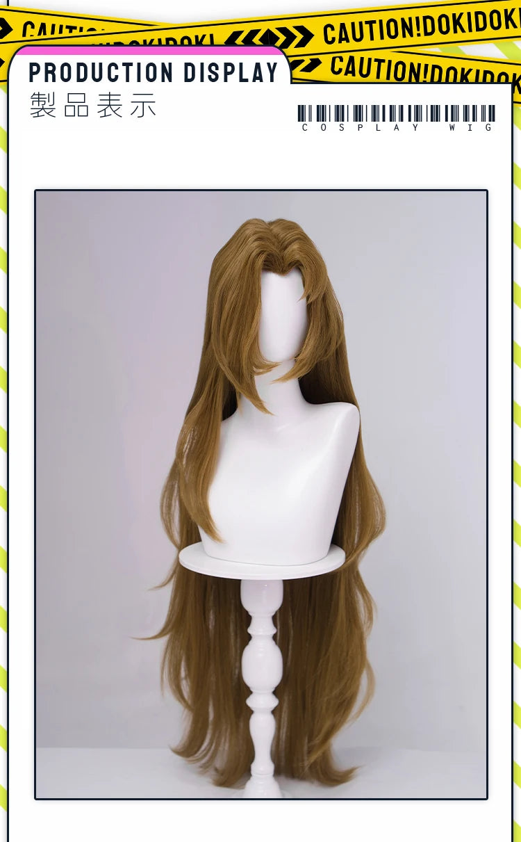 IN STOCK Rodion Ishmael Hong Lu Cosplay Wig Game DokiDoki Women Men 90cm Orange Black Long Hair Ishmael Cosplay Free Wig Cap
