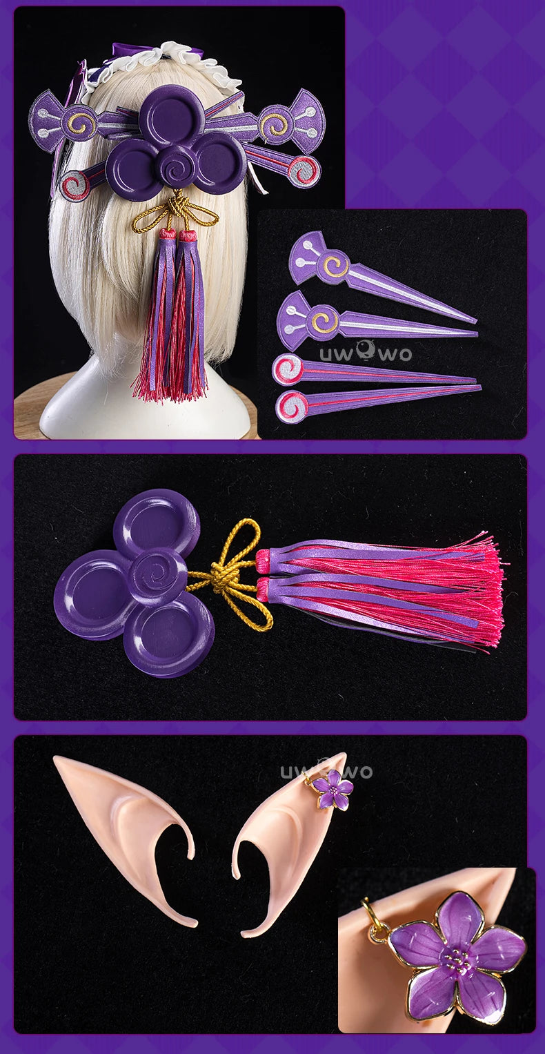 UWOWO Yumemizuki Mizuki Cosplay Game Genshin Impact Yumemizuki Mizuki Cosplay Costume Plus Size 3XL Halloween Costume