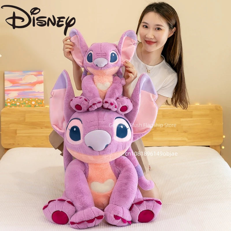 30/45/60/80CM Big Size Disney Stitch Cartoon Anime Plush Stuffed Doll Room Decoration Peluche Pillow  Plushies Ornaments Gifts