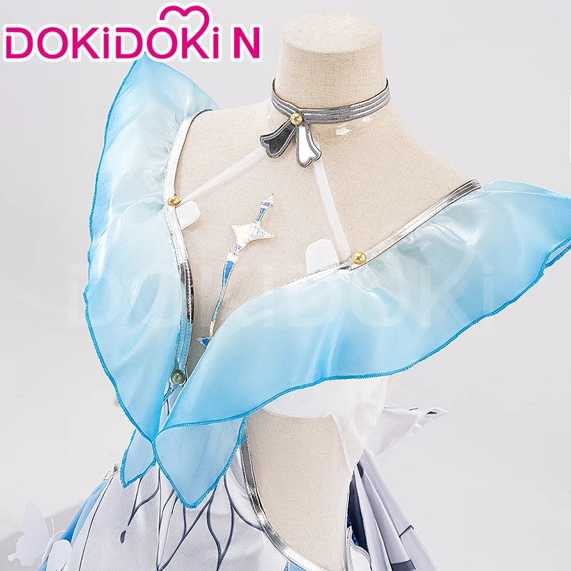 IN STOCK The Shorekeeper Cosplay Costume Game Wuthering Waves【XS-3XL】DokiDoki-N Women Blue Christmas Costume Dress Plus Size