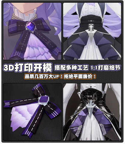 Zenless Zone Zero Vivian Cosplay Costume Wig Dress Uniform Headwear Mockingbird Carnival Halloween Party for Women Girls Props